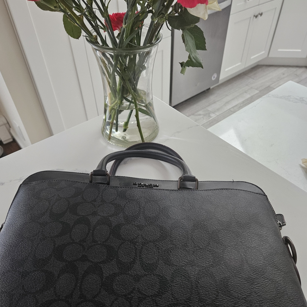 NWT Coach Laptop Case Black MSRP $375 Professional Unisex - Picture 2 of 7